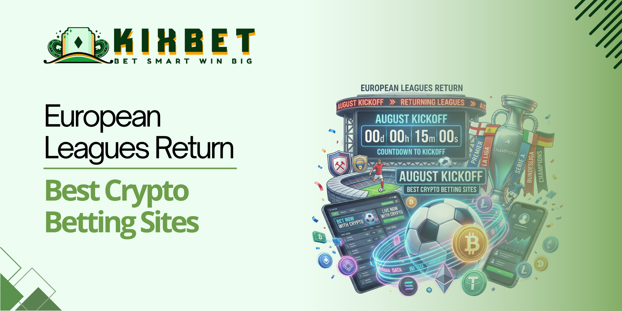 European Leagues Return: Best Crypto Betting Sites